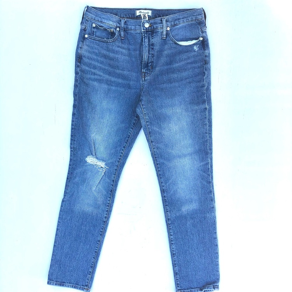 Madewell Mid-Rise Perfect Vintage Jeans Distressed Sz 30T